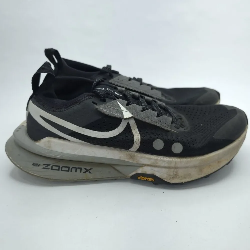 Nike ZoomX Zegama 2 ‘Black Wolf Grey’ Sneakers FD5191 001 Women's Size 8